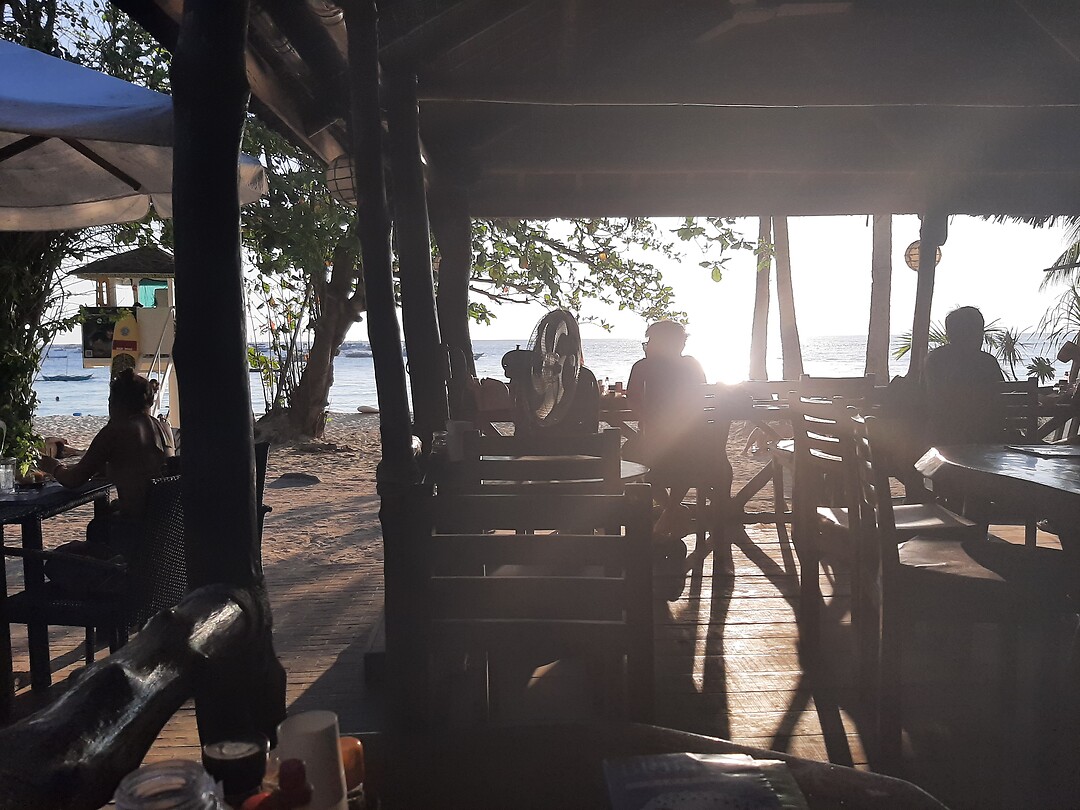 Het relaxed terras van ons hotel