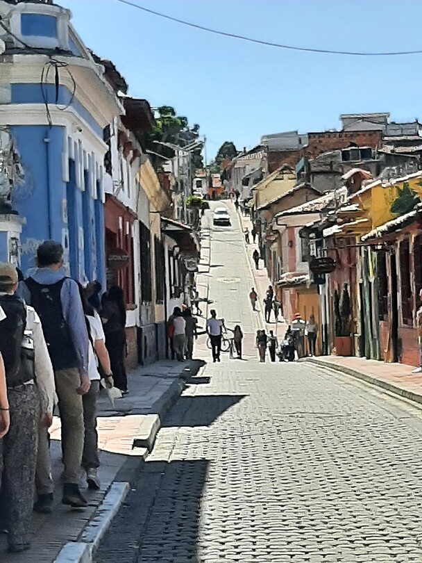 Straatje in Bogota