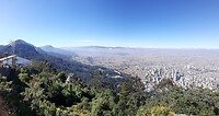 Uitzicht vanaf Montserrat over Bogotá