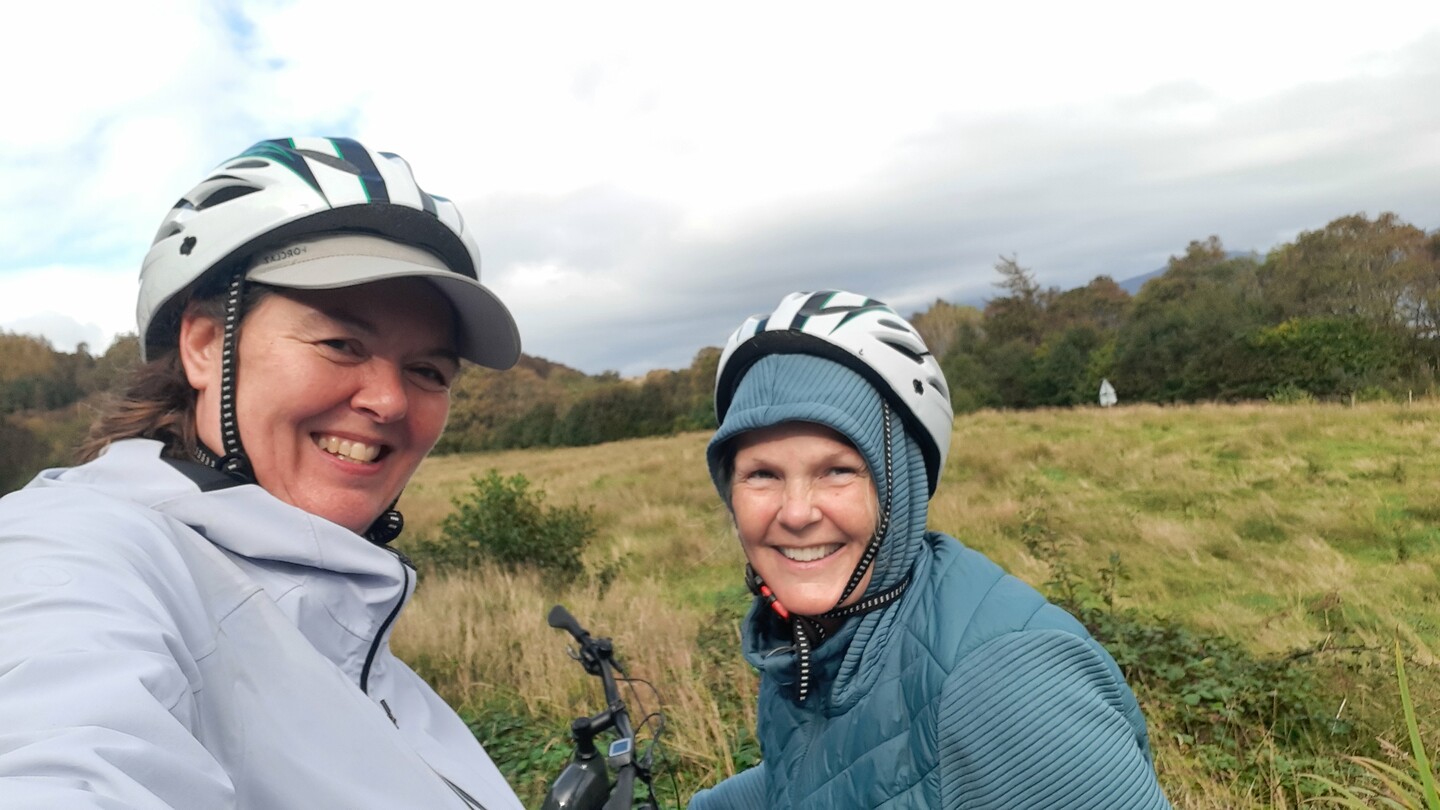 Samen met Gerda op weg op de fiets