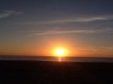 Ondergaande zon in Aveiro