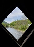In de Dummerston Covered Bridge