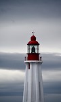 Vuurtoren met mooie lucht