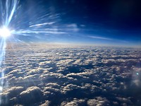 Altijd mooi... boven de wolken vliegen