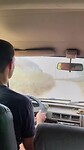 Nick die de schoolbus "bestuurt"