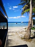 Uitzicht vanaf Bohol, net aangekomen