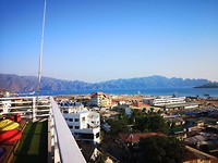 Uitzicht over Coron