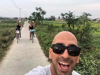 Op de fiets met Arda en Sarah