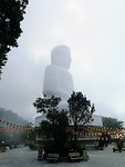 Boeddha in de mist