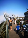 Golden bridge in de zon