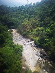 Rivier vanuit de kabelbaan