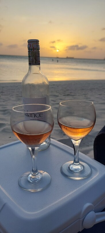 Zonsondergang met Susan