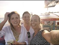 Met Avelien en Rens op de boot