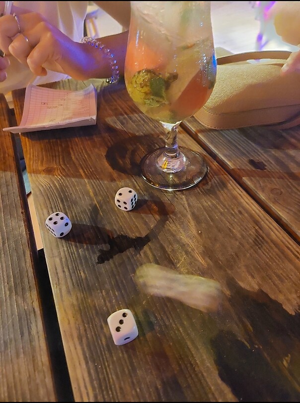 Cocktails en Yahtzee