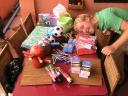 geshopt van de centen van thuis