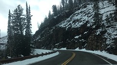 Beklimmen van de bergen in Yellowstone
