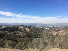 Uitzicht op de stad vanaf Mulholland Drive