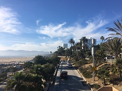 Uitzicht vanaf de pier van Santa Monica