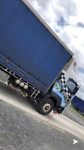 Trailer met daarin de pallets met dozen