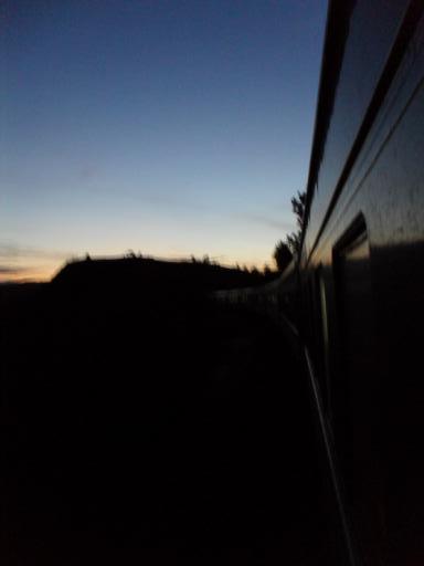 Trein in de ochtend
