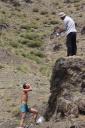 Japanner neemt Mongoolse douche in de dessert...