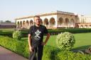 Ik bij Agra fort
