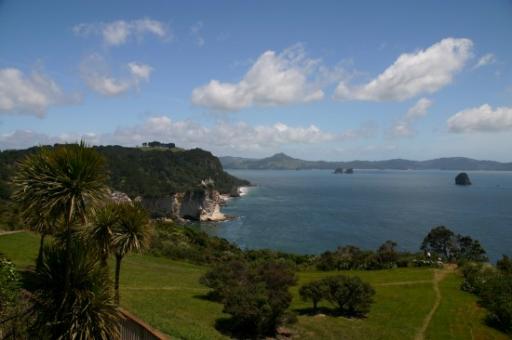 Coromandel uitzicht op Cathedral Cove