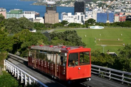 tram naar de top van Wellington