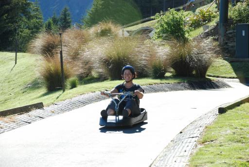 Daan in luge
