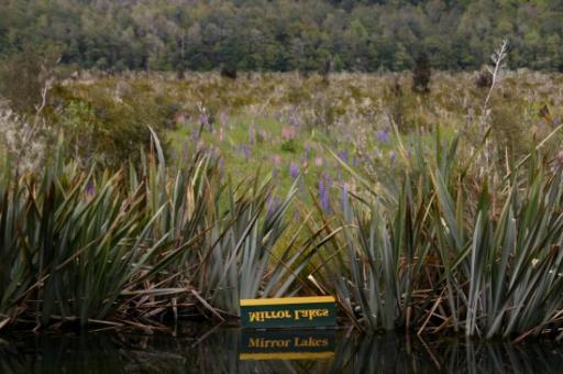 mirror lakes (zie bordje)