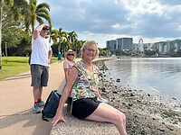 Op the esplanade