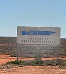 De grens van zuid naar west Australië