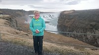 Monique bij Gullfoss