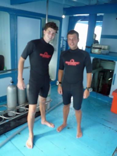 In Wetsuit