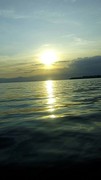 zonsondergang in Gisenyi, Lake Kivu