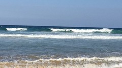 Jippie! Het strand voor onze deur!