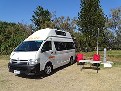 Camper plekje Coolum beach