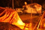 Uitzicht op de camping