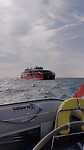 Halunder Jet op weg naar Helgoland.