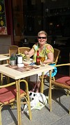altijd hetzelfde, una café con leche et una cerbeza por favore. ....