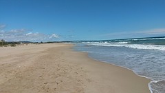 weer zo'n giga groot strand. ...