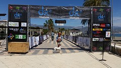 Iet traint voor de triatlon......