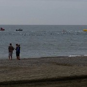 Iet ligt als derde in het water.....