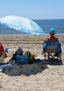 Onbijt op het strand....
