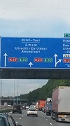 wat kan je blij worden als je dan eindelijk het bordje Amersfoort ziet. ..