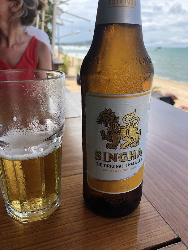 Singha beer op Ko Samui