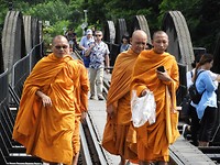 Monks on the bridge