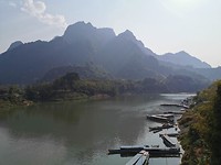 Nong Khiaw Pier aan de Nam Ou river