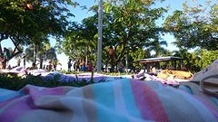 Chillen bij de lagoon
