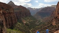 Zion canyon overlook